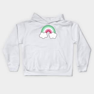 Abrosexual rainbow Kids Hoodie